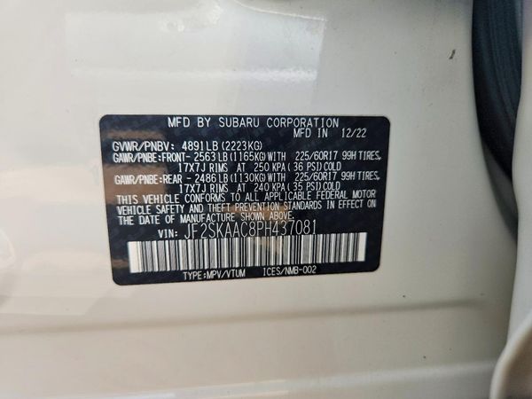 2023 SUBARU FORESTER Base ES