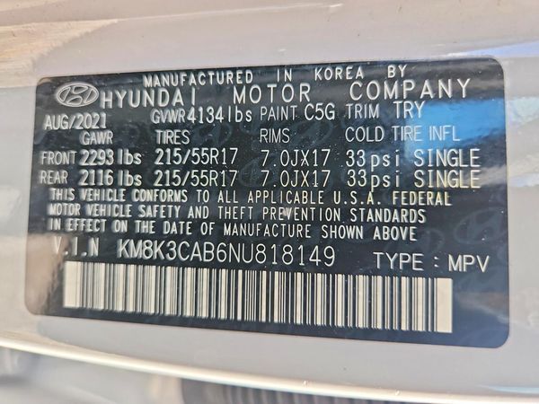 2022 HYUNDAI KONA