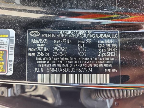 2025 HYUNDAI TUCSON SE