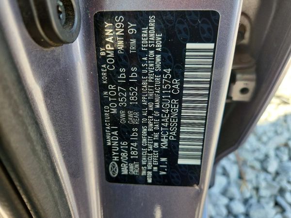 2016 HYUNDAI ACCENT