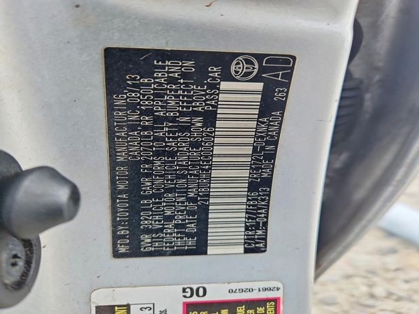 2014 TOYOTA COROLLA