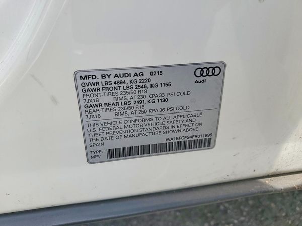 2015 AUDI Q3 quattro Premium Plus