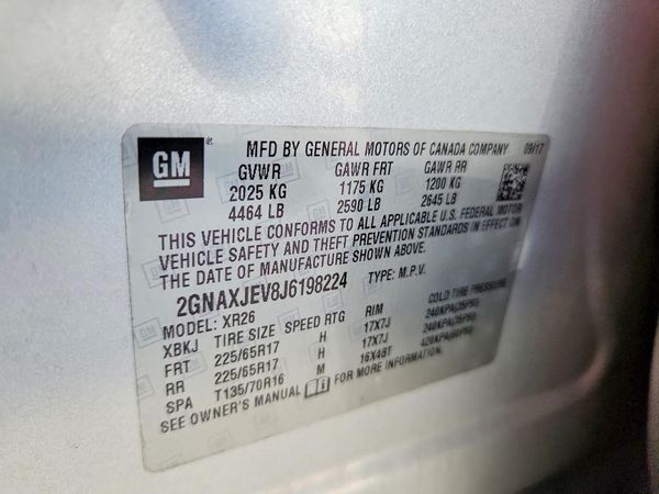 2018 CHEVROLET EQUINOX LT (1LT)