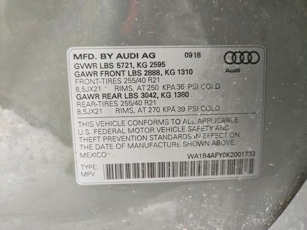 2019 AUDI SQ5