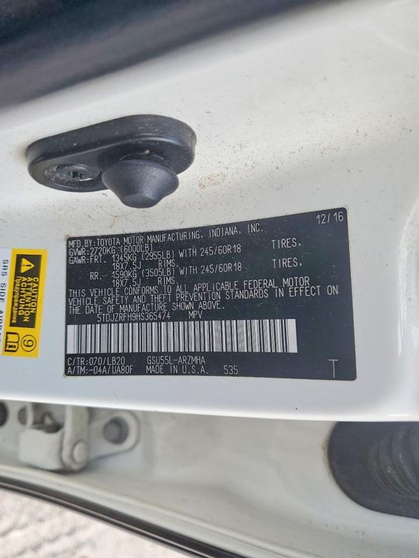 2017 TOYOTA HIGHLANDER SE/XLE