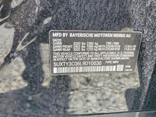 2020 BMW X3 sDrive30i