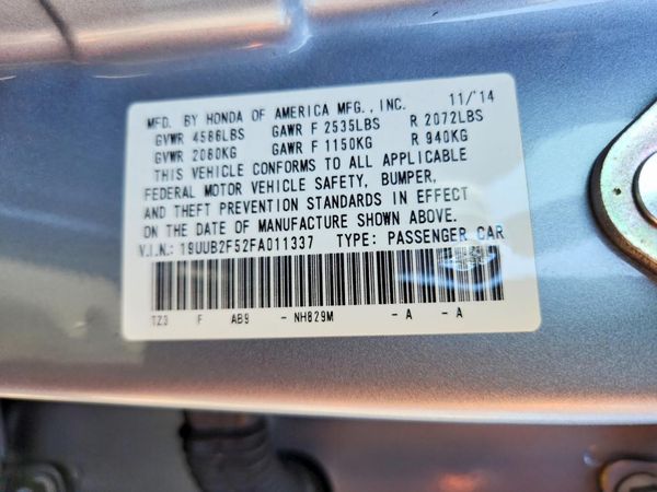 2015 ACURA TLX TECH V6