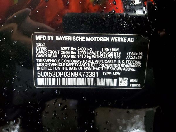 2022 BMW X3 xDrive30i