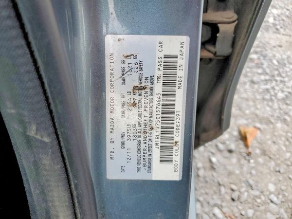 2012 MAZDA 3 Touring/GS