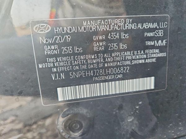 2020 HYUNDAI SONATA
