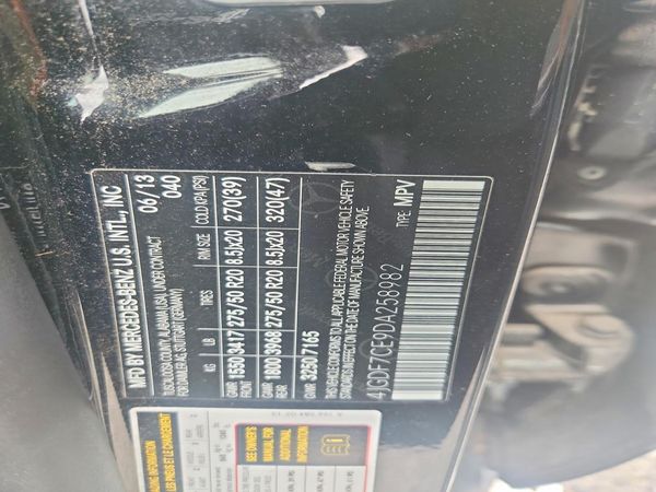 2013 MERCEDES-BENZ GL GL450 4MATIC