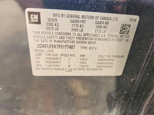 2015 CHEVROLET EQUINOX 1LT