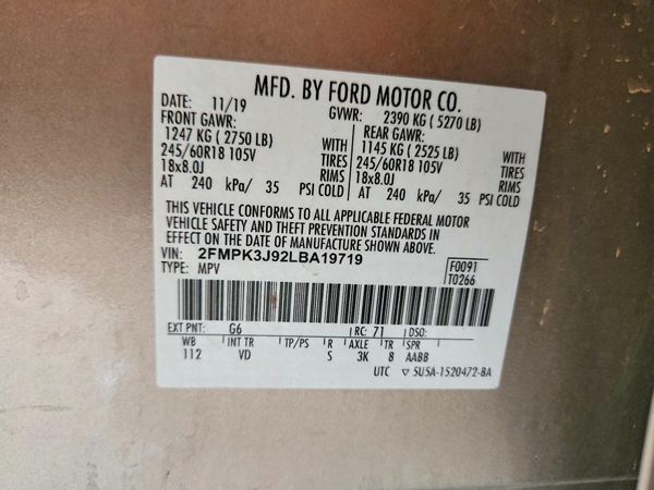 2020 FORD EDGE SEL