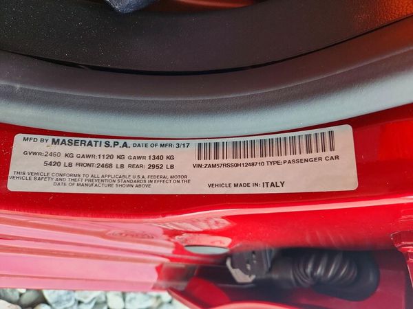 2017 MASERATI GHIBLI Sport