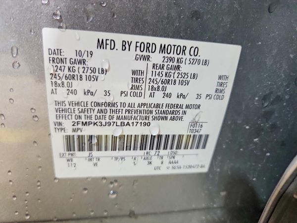 2020 FORD EDGE SEL