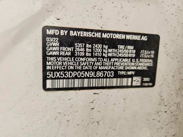 2022 BMW X3 xDrive30i