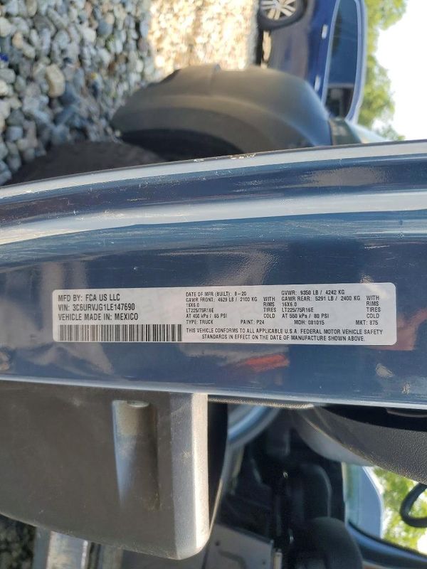 2020 RAM PROMASTER 3500 VF