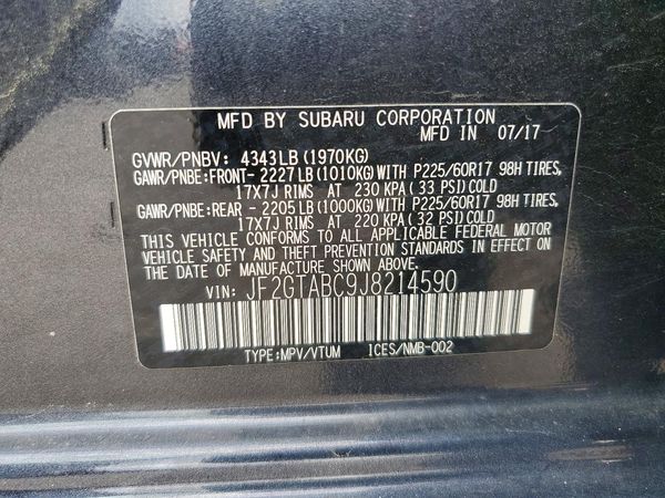 2018 SUBARU CROSSTREK Premium