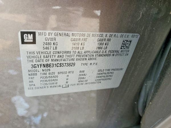 2012 CADILLAC SRX Performance