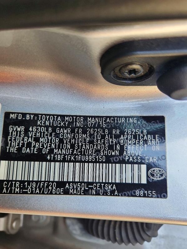 2015 TOYOTA CAMRY
