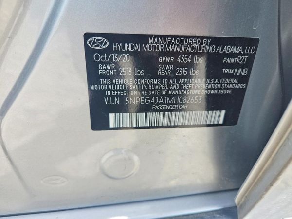2021 HYUNDAI SONATA SE