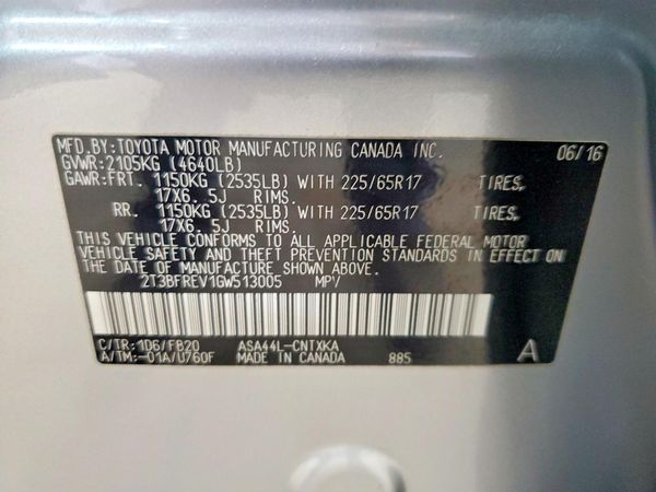 2016 TOYOTA RAV4 LE (X Grade)