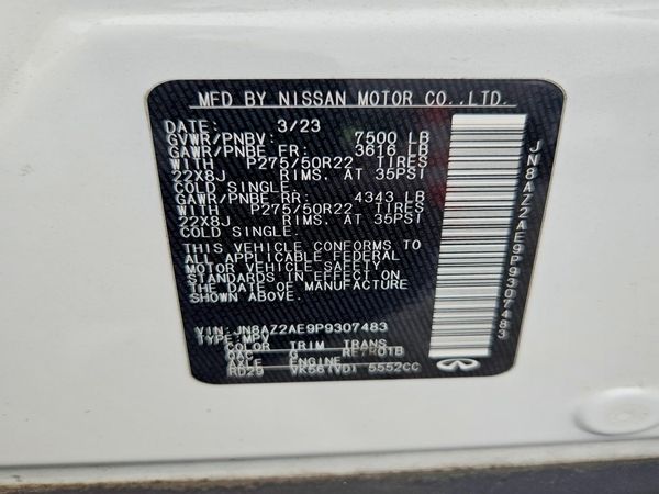 2023 INFINITI QX80 Base