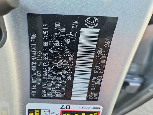 2025 LEXUS ES 350 350 Base