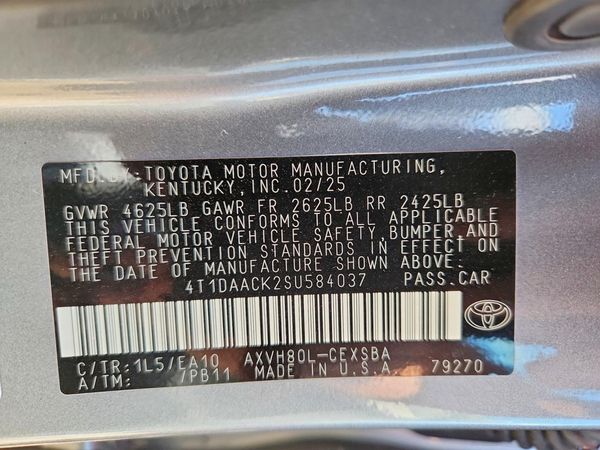 2025 TOYOTA CAMRY