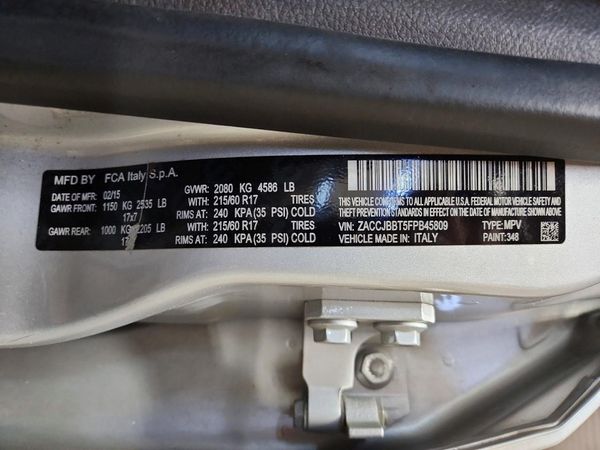 2015 JEEP RENEGADE LATITUDE 4X4