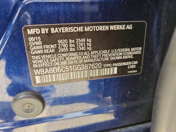 2016 BMW 650