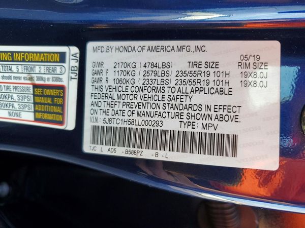 2020 ACURA RDX TECH