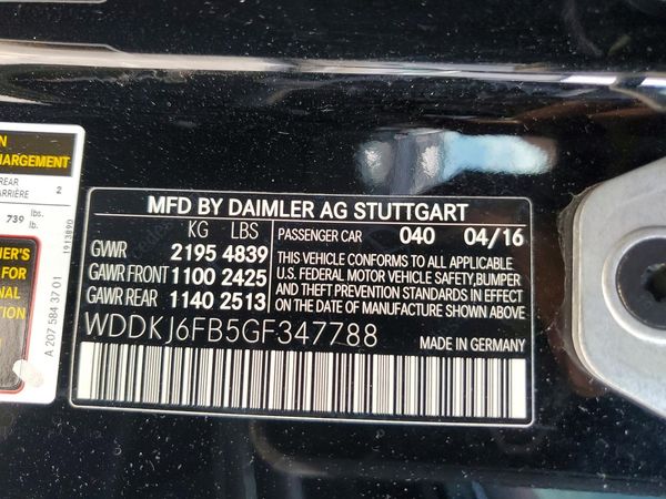 2016 MERCEDES-BENZ E E400