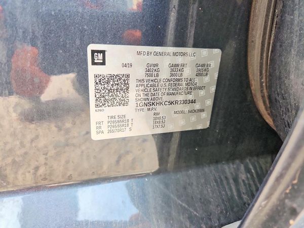 2019 CHEVROLET SUBURBAN LT
