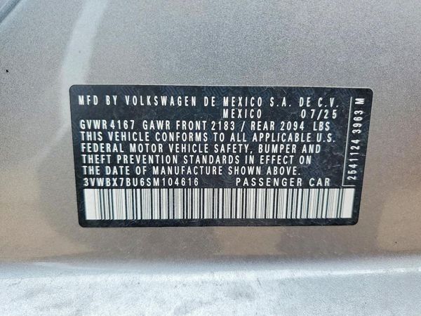 2025 VOLKSWAGEN JETTA Sport