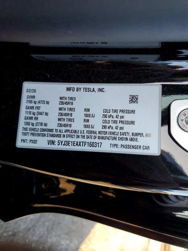 2026 TESLA MODEL 3