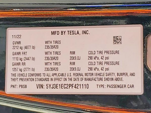 2023 TESLA MODEL 3