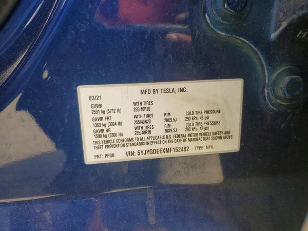 2021 TESLA MODEL Y
