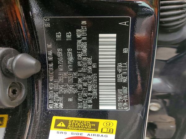 2015 TOYOTA HIGHLANDER Base/Hybrid