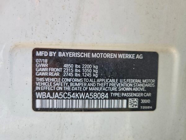 2019 BMW 530