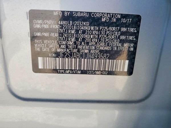 2018 SUBARU FORESTER