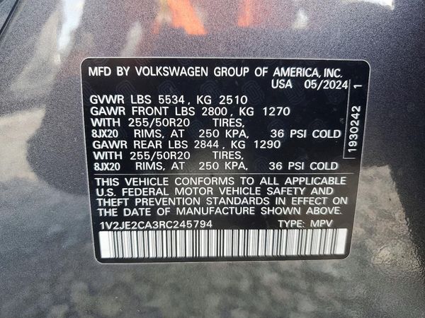 2024 VOLKSWAGEN ATLAS CROSS SPORT