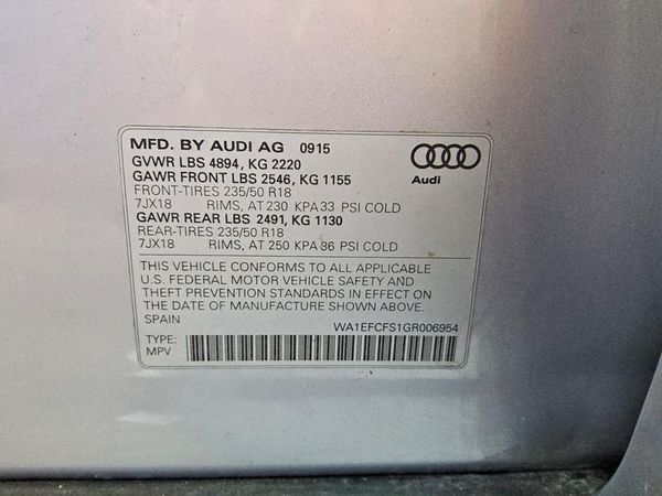 2016 AUDI Q3 quattro Premium Plus