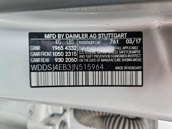 2018 MERCEDES-BENZ CLA CLA250