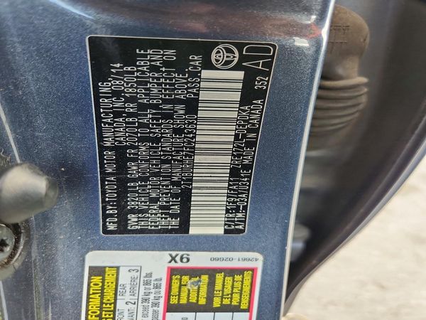 2015 TOYOTA COROLLA L/LE