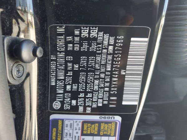 2014 KIA SORENTO SX