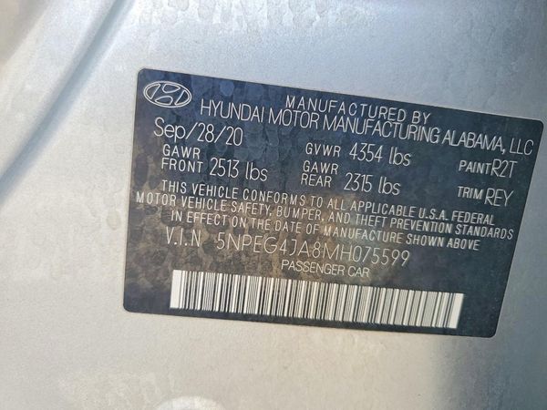 2021 HYUNDAI SONATA SE