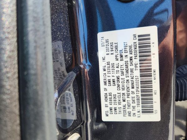 2015 ACURA TLX ADVANCE V6