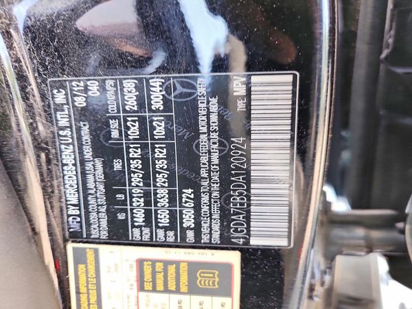 2013 MERCEDES-BENZ ML ML63 AMG 4-MATIC