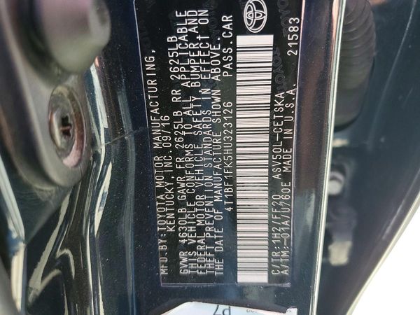 2017 TOYOTA CAMRY